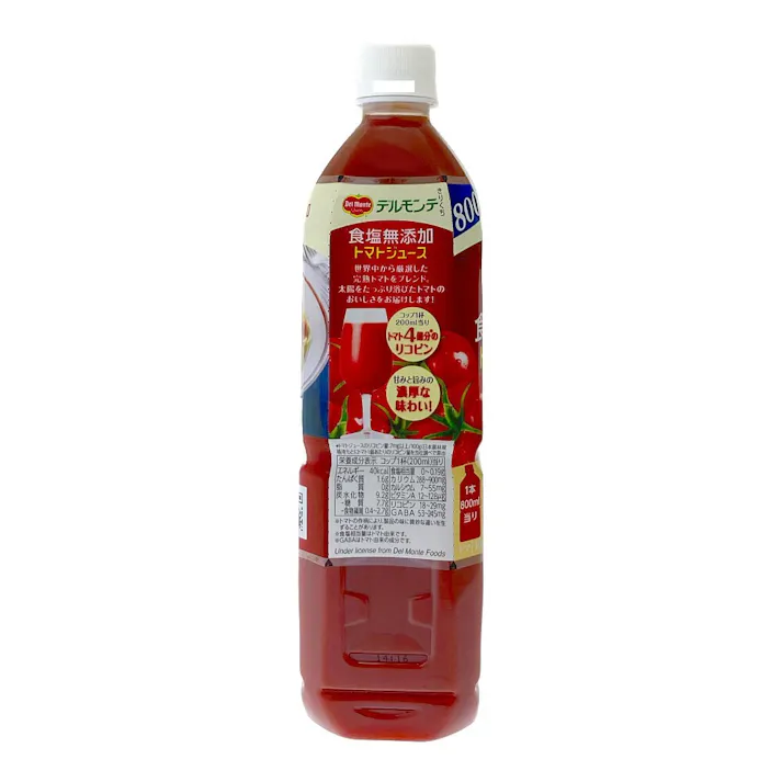 デルモンテ 食塩無添加 トマトジュース 800ml