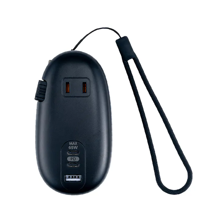 モバイルUSB-ACタップ PD対応 65W ブラック JYU-ACU012BK