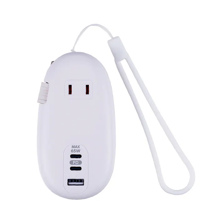 モバイルUSB-ACタップ PD対応 65W ホワイト JYU-ACU012W