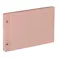ナカバヤシ ハルマー 外ビス式アルバム A5 プラコート台紙(クラフト) ピンク
