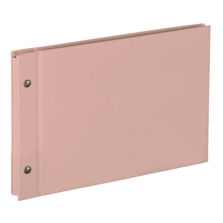 ナカバヤシ ハルマー 外ビス式アルバム A5 プラコート台紙(クラフト) ピンク