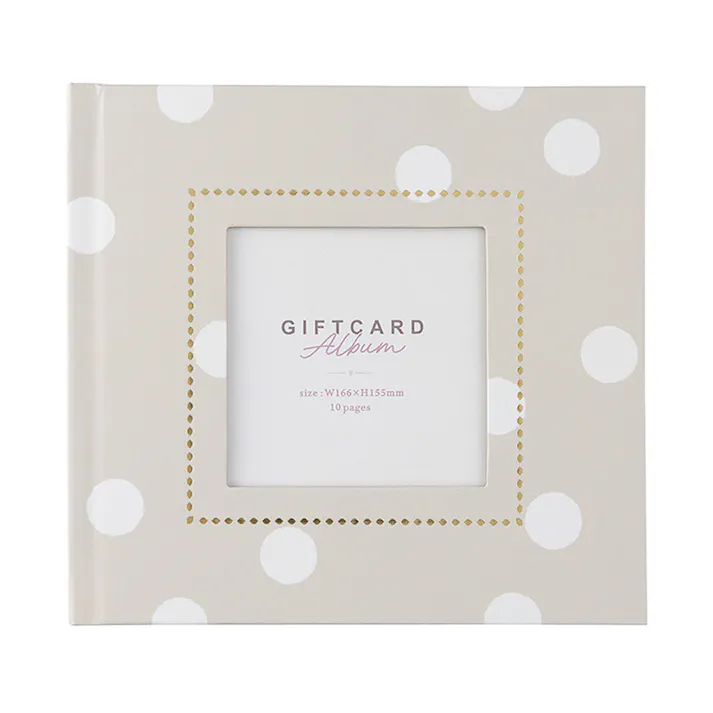 ギフトカードアルバム スクエアミニサイズ エクリュ ドット