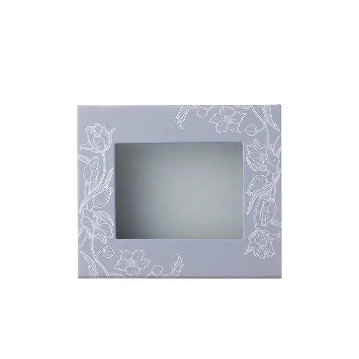 フォトランク フレームケースアルバム L判60枚収納 フラワーバイオレット