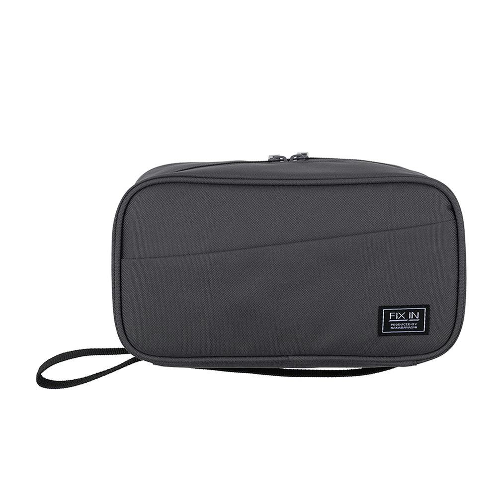 自立式ガジェット トラベルポーチ リサイクル グレー スマートフォンアクセサリ