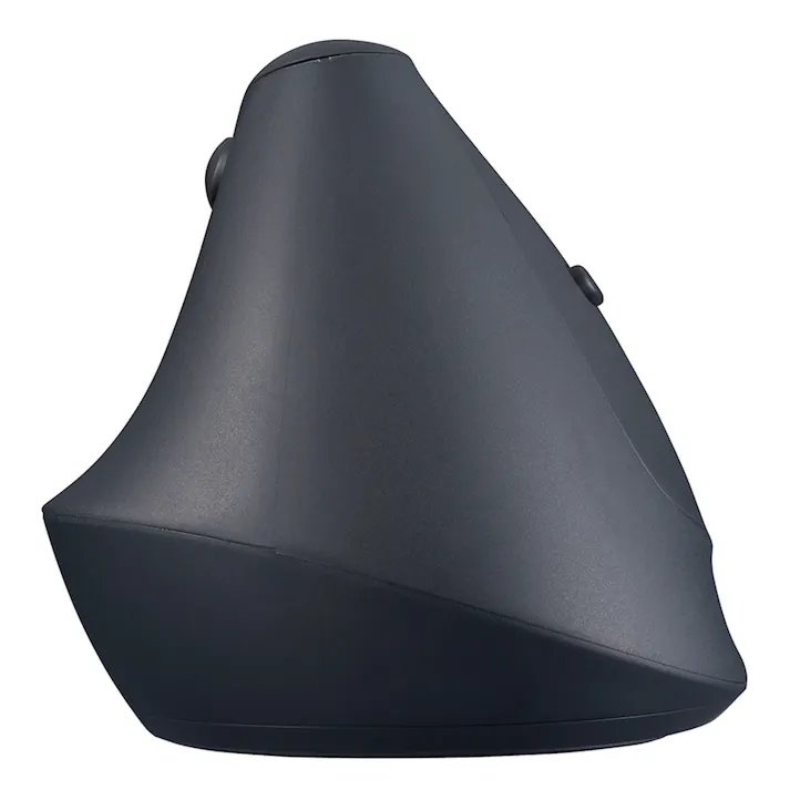 無線ミニエルゴ 静音5ボタン BlueLEDマウス ブラック MUS-RKF222BK