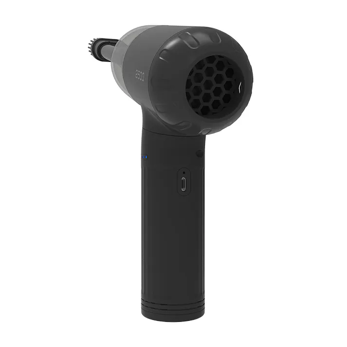 電動エアダスター クリーナー付き 充電式2500 DAD-202BK