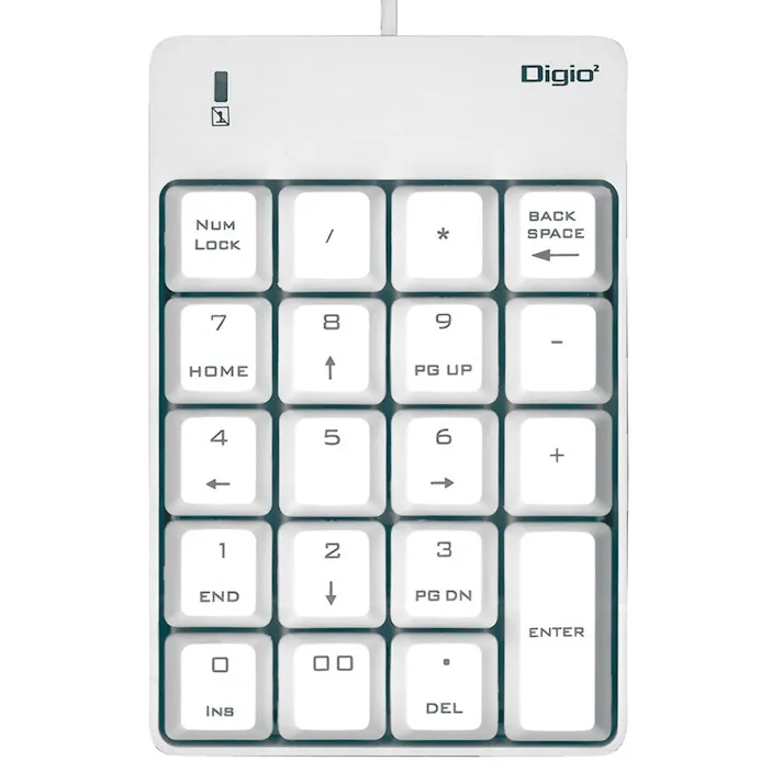 シンプルUSBテンキーボード ホワイト