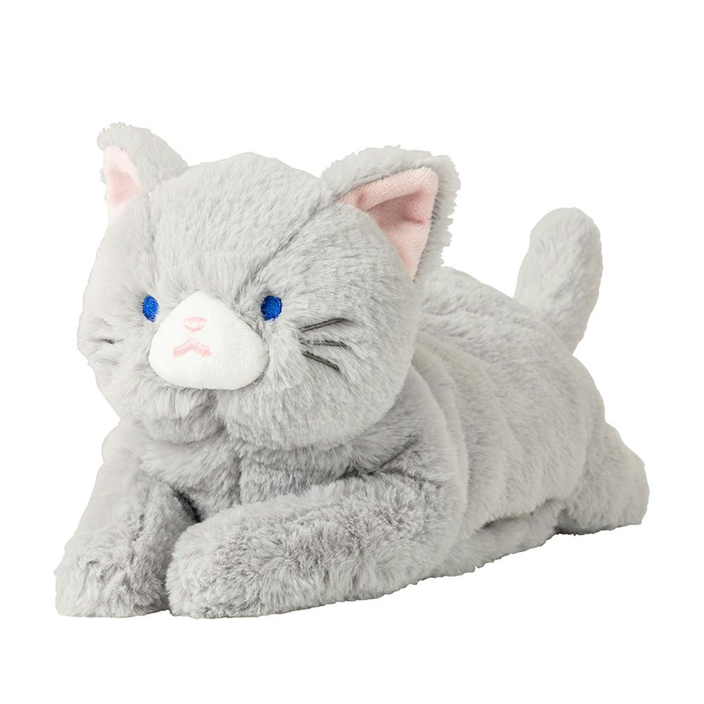 ナカバヤシ ほかほかペットぬいぐるみ ハチワレグレー