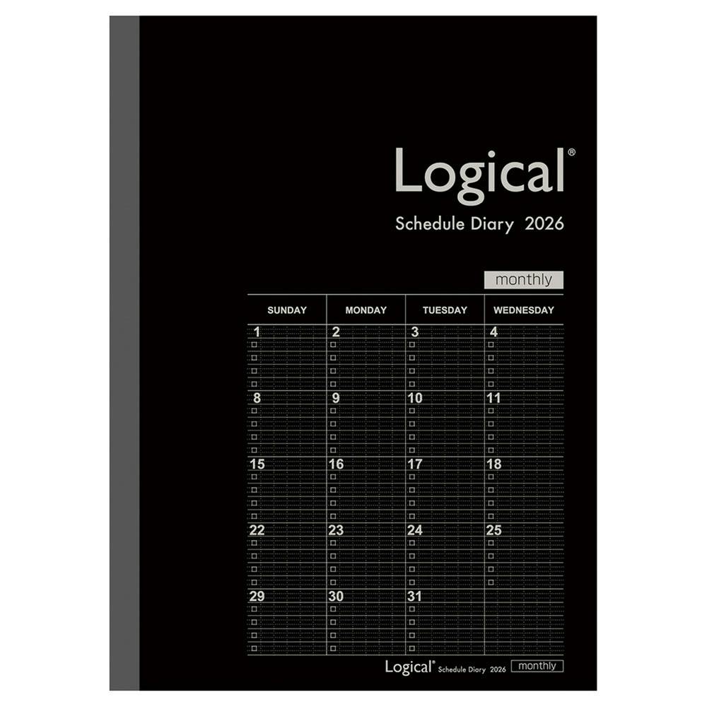 ロジカルダイアリー2026 月間 ノートタイプB B5 ブラック シーズン手帳 ロジカルダイアリー2026 月間 ノートタイプB B5 ブラック シーズン手帳