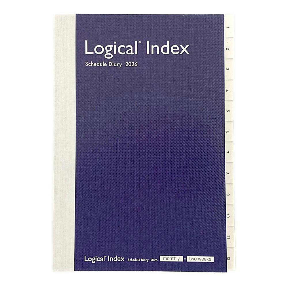 ロジカルダイアリー2026 インデックス B6 ネイビー | 文房具・事務用品
