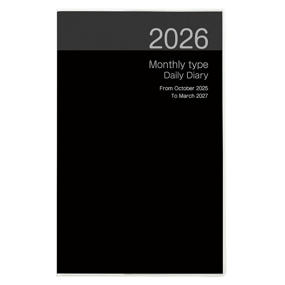 ノートダイアリー2026 A5スリム ブラック シーズン手帳 ノートダイアリー2026 A5スリム ブラック シーズン手帳
