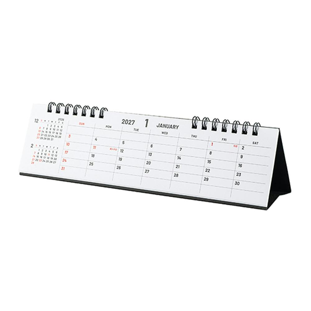 2027年度 卓上カレンダー Wリング 横長 | 文房具・事務用品 通販