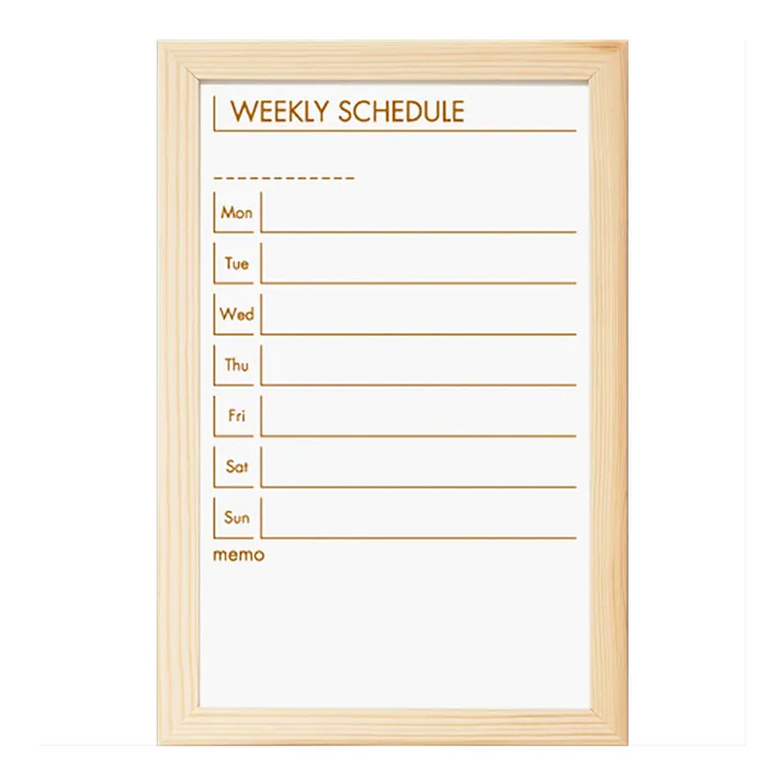 ナカバヤシ ウッドスケジュールボード 330×220mm