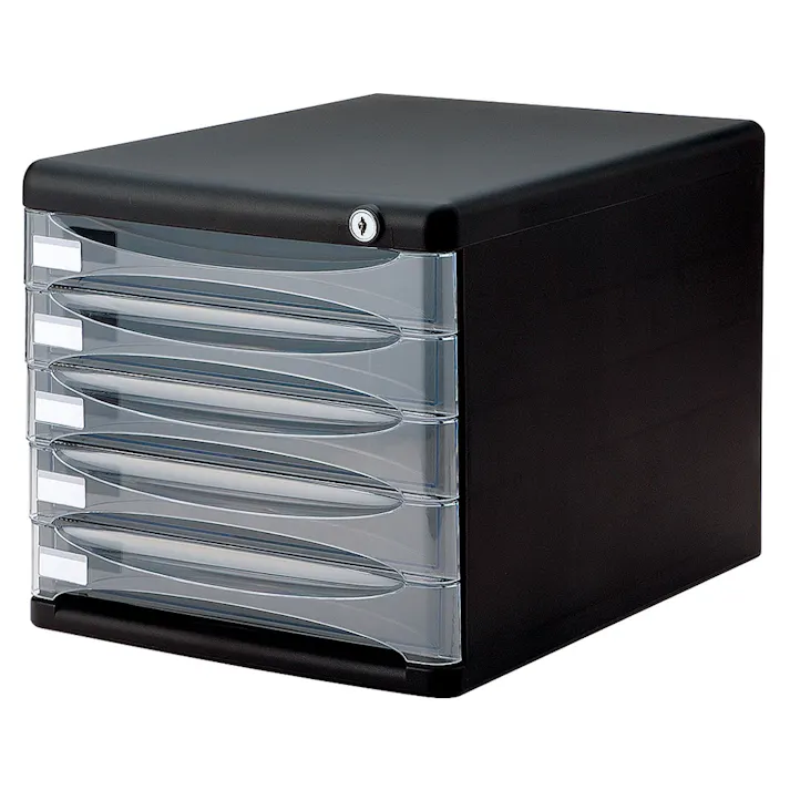 セキュリティデスクトップケース 5段ブラック