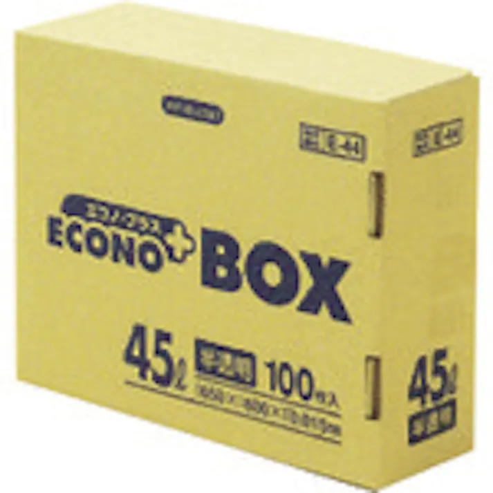 【CAINZ-DASH】日本サニパック E-44エコノプラスBOX45L半透明 (100枚入) E-44-HCL【別送品】