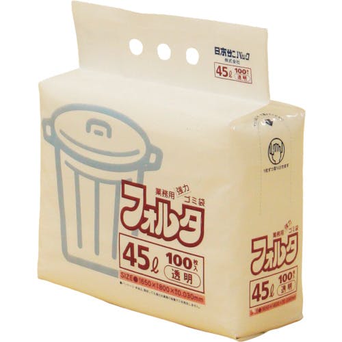 日本サニパック F-4C 環優包装ゴミ袋フォルタ 45L 透明 (1袋(PK)=100枚入) F-4C-CL ゴミ袋 日本サニパック F-4C 環優包装ゴミ袋フォルタ 45L 透明 (1袋(PK)=100枚入) F-4C-CL ゴミ袋