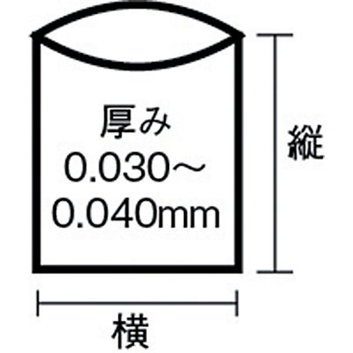 【CAINZ-DASH】日本サニパック Ｆ－４Ｈ　環優包装ゴミ袋フォルタ　４５Ｌ　白半透明　（１袋（ＰＫ）＝１００枚入） F-4H-HCL【別送品】