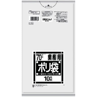 【CAINZ-DASH】日本サニパック Ｌ－７３Ｌシリーズ７０Ｌ透明　１０枚 L-73-CL【別送品】