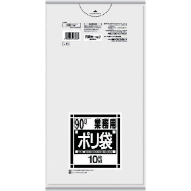 【CAINZ-DASH】日本サニパック Ｌ－９３Ｌシリーズ９０Ｌ透明　１０枚 L-93-CL【別送品】