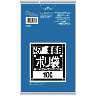 【CAINZ-DASH】日本サニパック Ｎ－４６４５Ｌ厚口青　１０枚 N-46-BL【別送品】