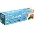 【CAINZ-DASH】日本サニパック フリーザーバック（Ｍ）透明１５枚　０．０６０ｍｍ KS37【別送品】