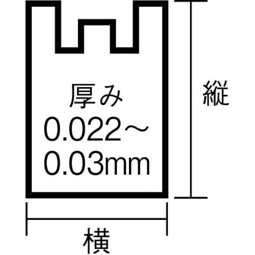 CAINZ-DASH】日本サニパック Ｙ４４Ｔとって付きゴミ袋半透明４５Ｌ