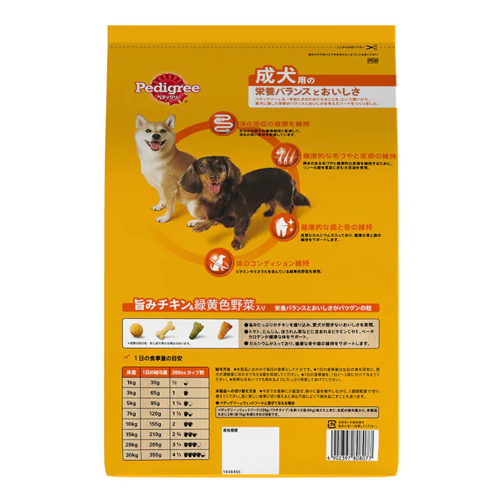 ぺディグリー 成犬用 チキン&野菜 2.2kg PD8