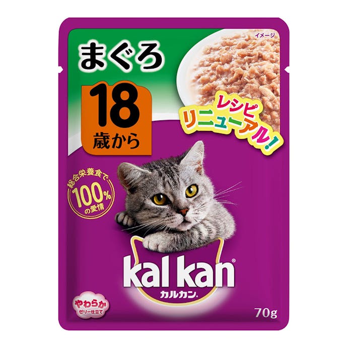 カルカン パウチ 18歳から まぐろ 70g KWP61