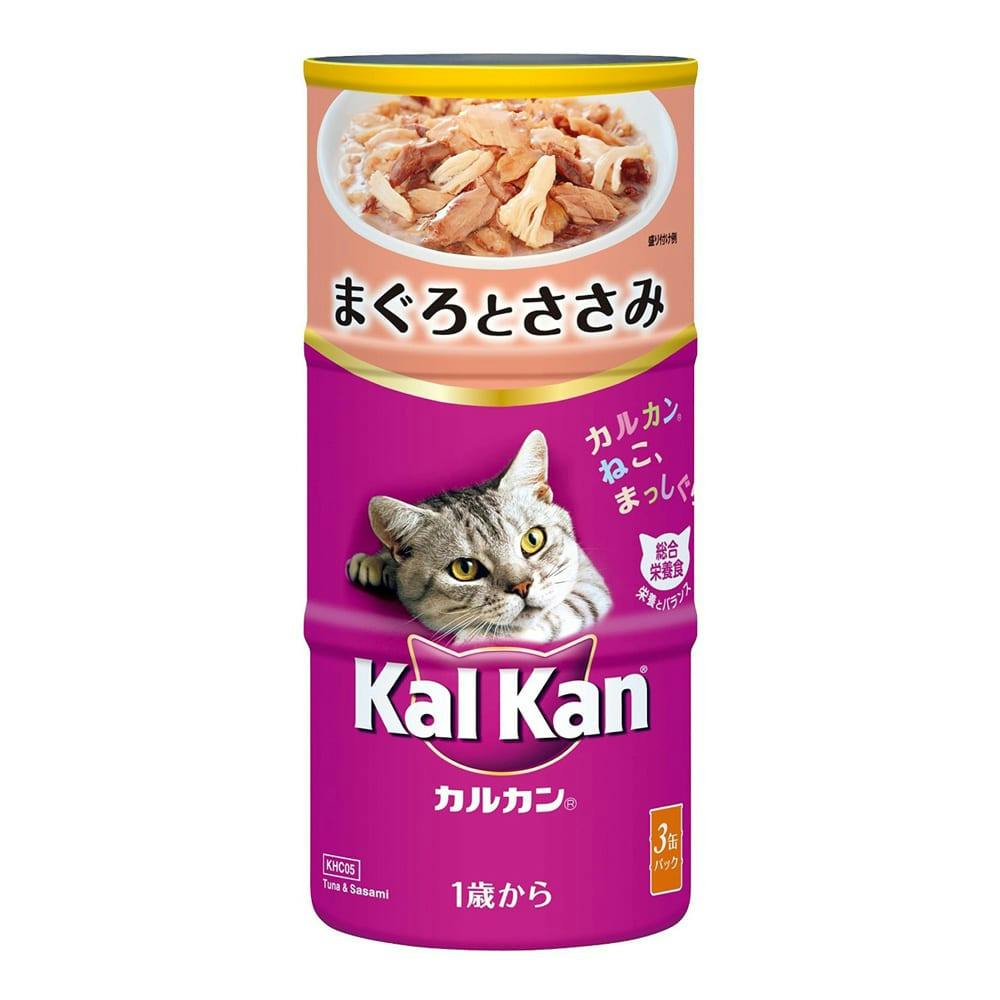 カルカン ハンディ缶 1歳から まぐろとささみ 160g 3缶パック