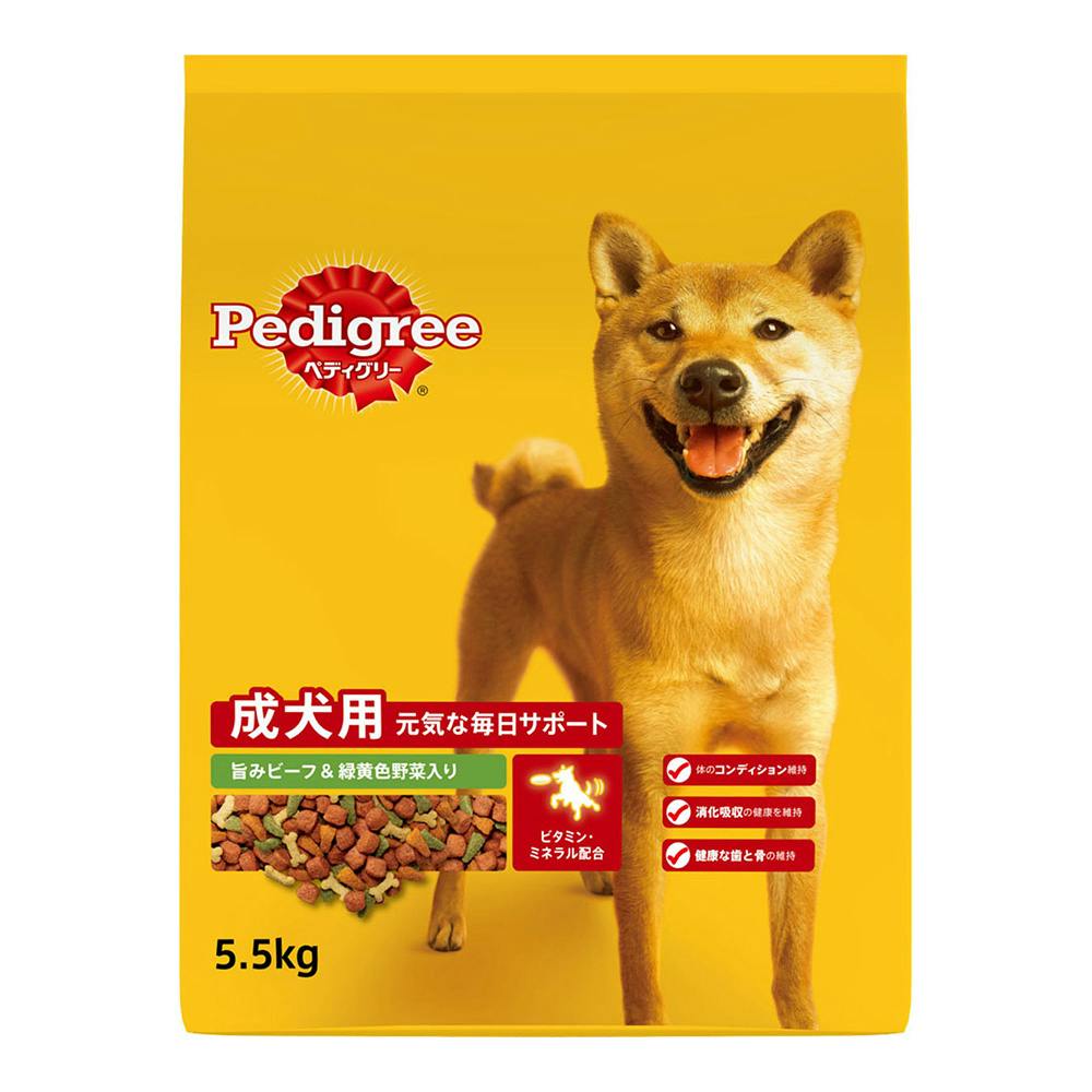 ペディグリー 成犬 ビーフ野菜 5.5kg PDN3 犬用ドライフード ペディグリー 成犬 ビーフ野菜 5.5kg PDN3 犬用ドライフード