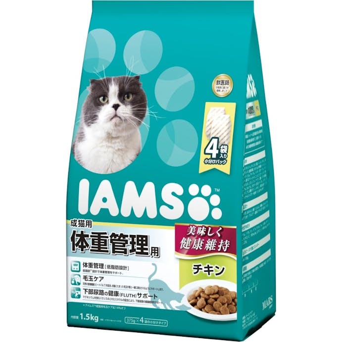アイムス 成猫用 体重管理用 チキン 1.5kg IC223