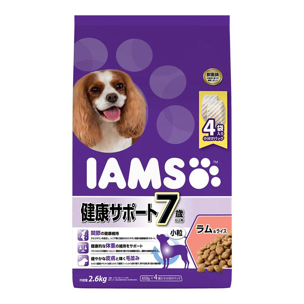 アイムス 7歳以上用 健康サポート ラム&ライス 小粒 2.6kg ID232 犬用ドライフード アイムス 7歳以上用 健康サポート ラム&ライス 小粒 2.6kg ID232 犬用ドライフード
