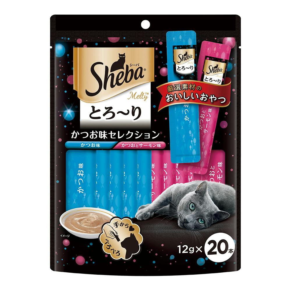 シーバ　とろーり　まぐろ&かつお味グルメセレクション　12g 60本入　１２袋 シーバ とろ～りメルティかつお味セレクション 20P SMT31(販売