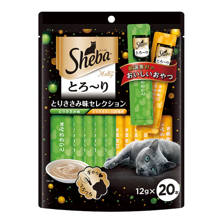 シーバ とろ~りメルティ とりささみ味セレクション 12g×20本 SMT32