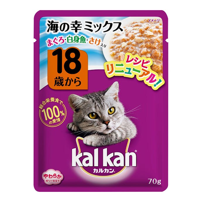 カルカン パウチ 18歳 海の幸ミックスさけ 70g KWP68(販売終了)