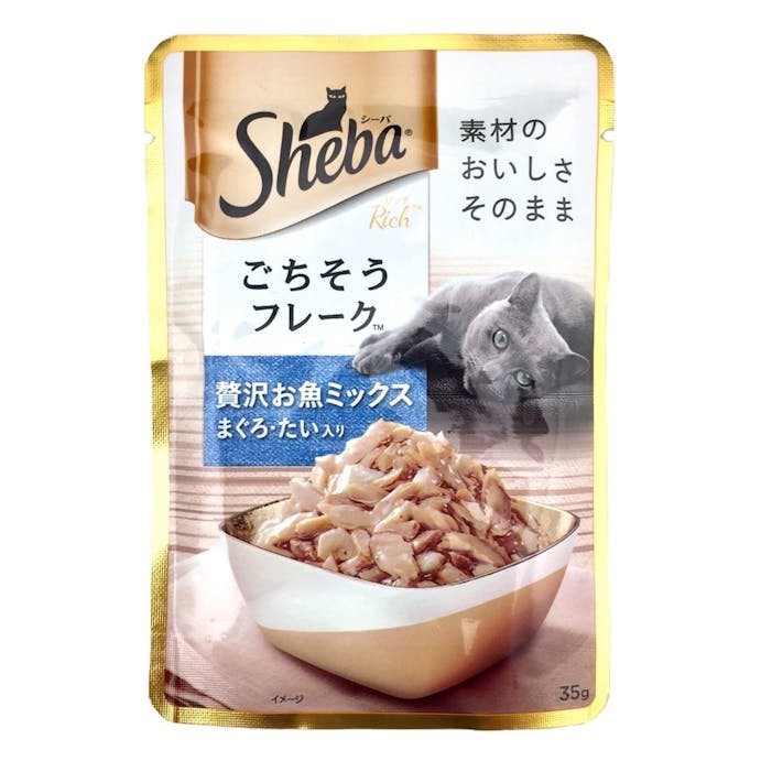 シーバ ごちそうフレーク 贅沢お魚ミックス まぐろ･たい入り 35g