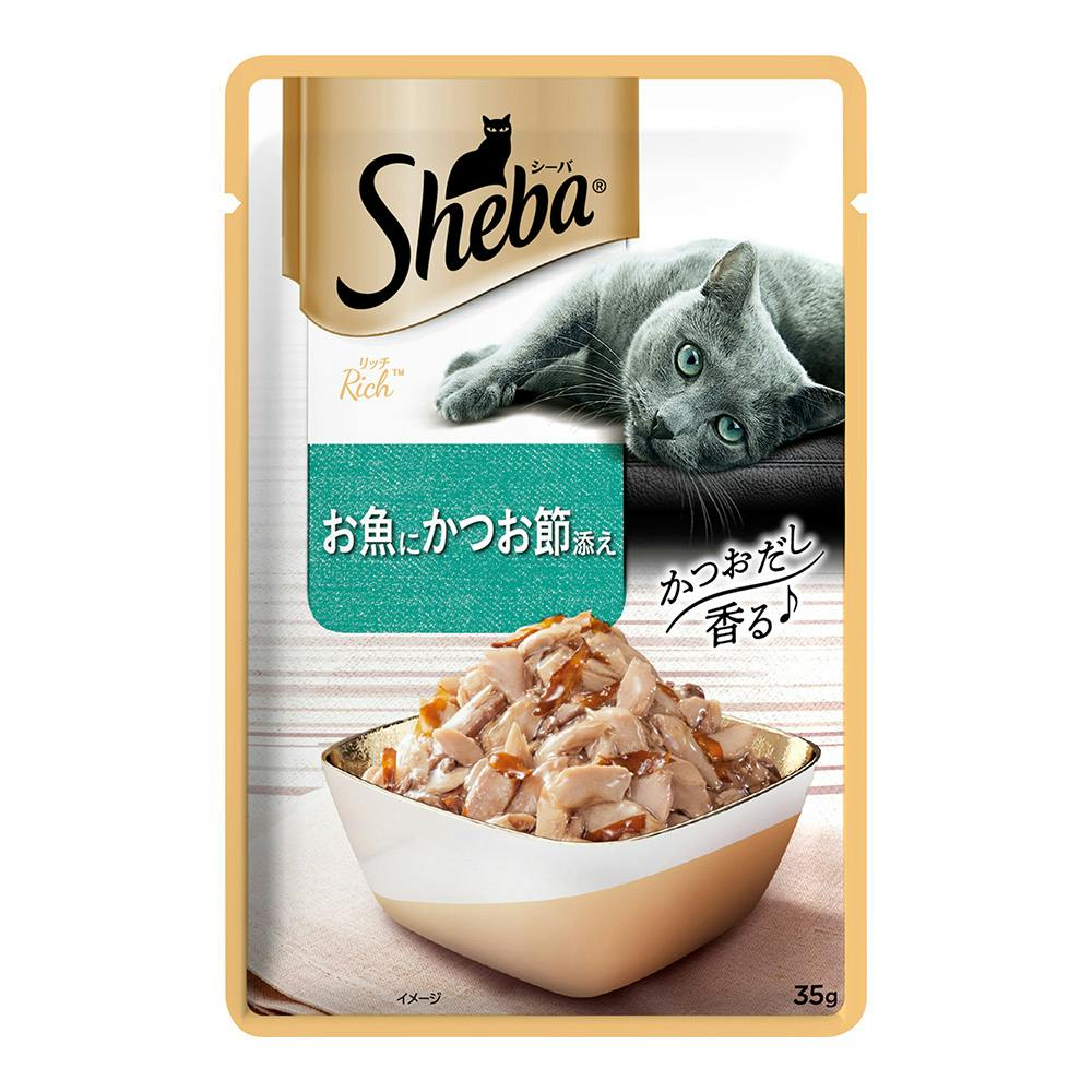 シーバ お魚にかつお節 35g SRI104 猫用ウェットフード(パウチ) シーバ お魚にかつお節 35g SRI104 猫用ウェットフード(パウチ)