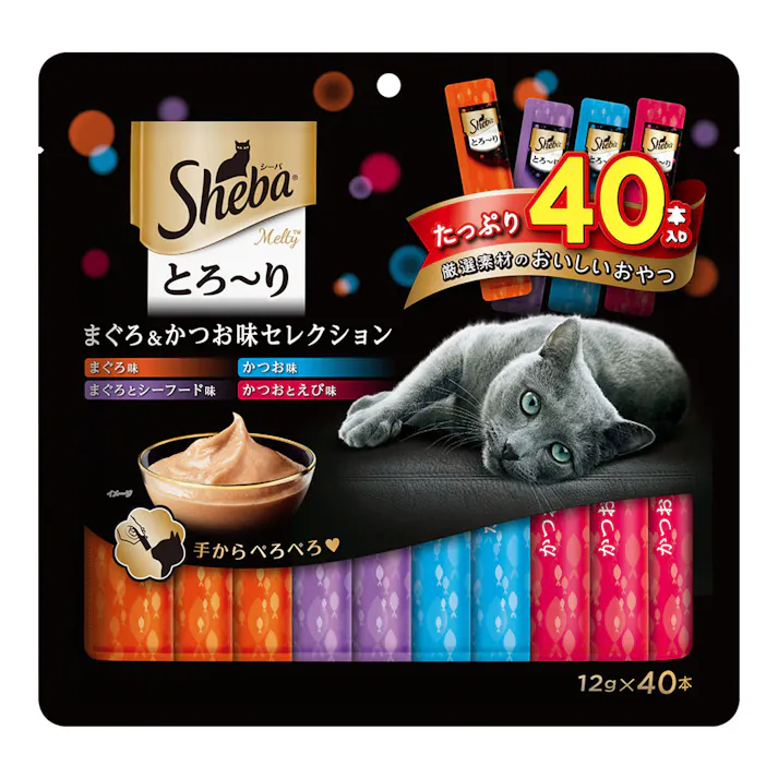 シーバ とろ~りメルティ まぐろ&かつお味セレクション12g×40本 SMT50