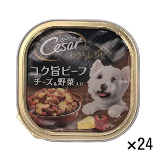 【ケース販売】シーザー おうちレシピ コク旨ビーフ チーズ&野菜入り 100g×24個