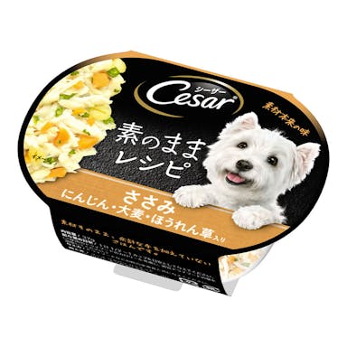 シーザー 素のままレシピ ささみ にんじん・大麦・ほうれん草入り 37g CEY3