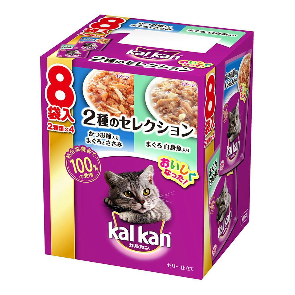 kalkan カルカン 2種類のセレクション 8個入り16箱 128袋 kalkan カルカン 2種類のセレクション 8個入り16箱 128袋
