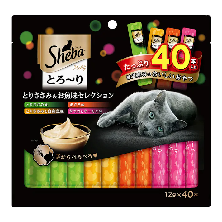 シーバ とろ~りメルティとりささみ&お魚味S 40P SMT51