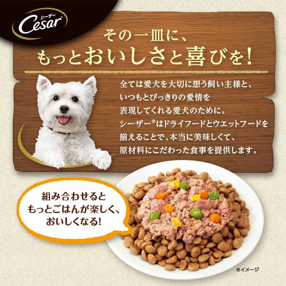 シーザードライ 成犬用 チキンと4種の農園野菜入り 小粒 1.5kg CSR01