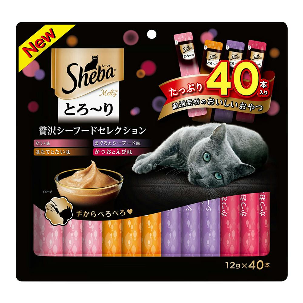 【大特価】CAT'S PAWセメント缶3点まとめ売り シーバ とろ～りメルティ贅沢シーフードS40P SMT53 | ペット用品