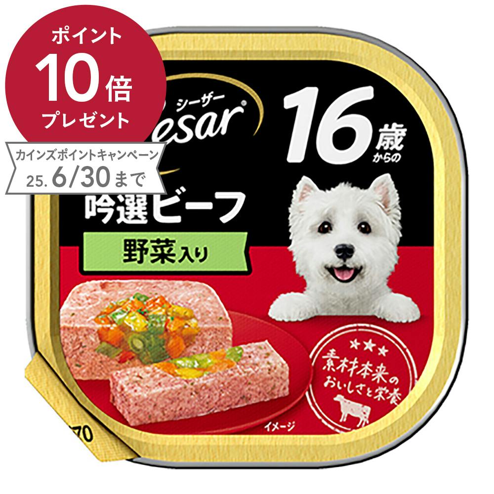 シーザー 16歳からの吟選ビーフ野菜入り100g CE80N 犬用ウェットフード(カップ・トレー) シーザー 16歳からの吟選ビーフ野菜入り100g CE80N 犬用ウェットフード(カップ・トレー)