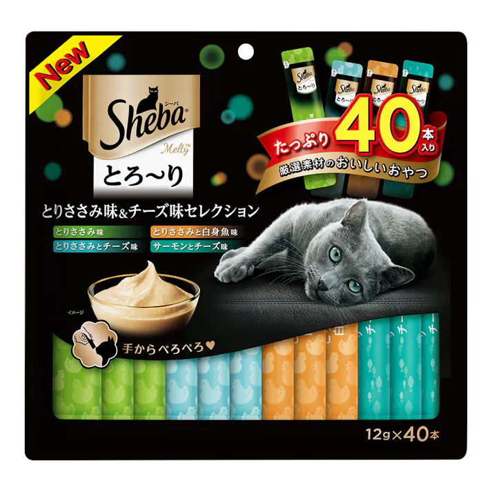 シーバ とろ~りメルティとりささみ味チーズ味S40P SMT54