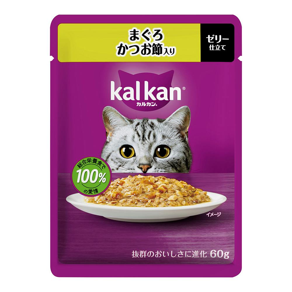 カルカンパウチ まぐろかつお節入り 60g 猫用ウェットフード(パウチ) カルカンパウチ まぐろかつお節入り 60g 猫用ウェットフード(パウチ)