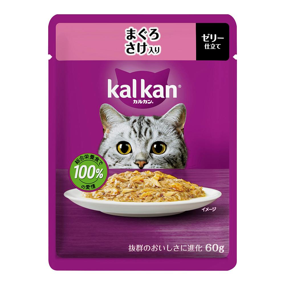 カルカンパウチ まぐろさけ入り 60g 猫用ウェットフード(パウチ) カルカンパウチ まぐろさけ入り 60g 猫用ウェットフード(パウチ)