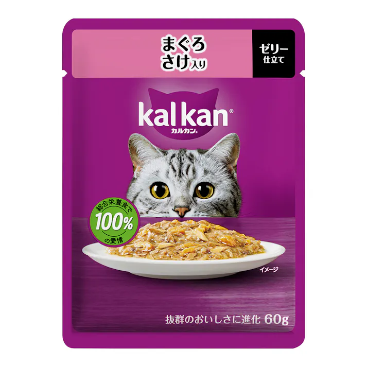 カルカン パウチ まぐろ さけ入り 60g