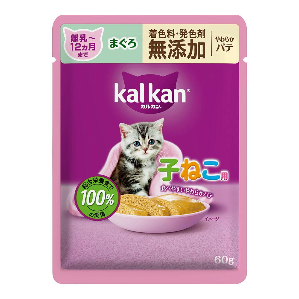 カルカン パウチ パテ 子ねこ用 離乳～12か月まで まぐろ 60g